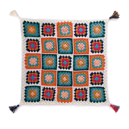 Bernat Crochet Granny A-Go-Go Blanket Vintage White