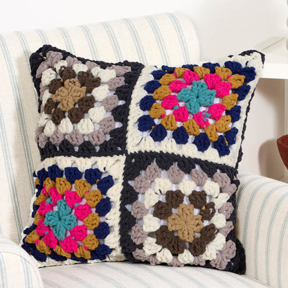 Bernat Crochet Check-Out Granny Pillow Bernat Crochet Check-Out Granny Pillow
