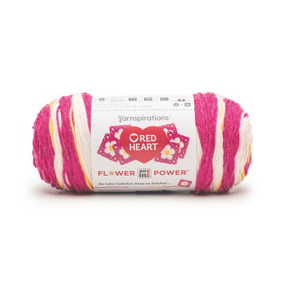 Red Heart All In One Flower Power Yarn (250g/8.8oz) Peony Pop