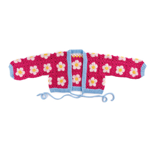 Red Heart Crochet Perfect Posy Wrap Cardigan